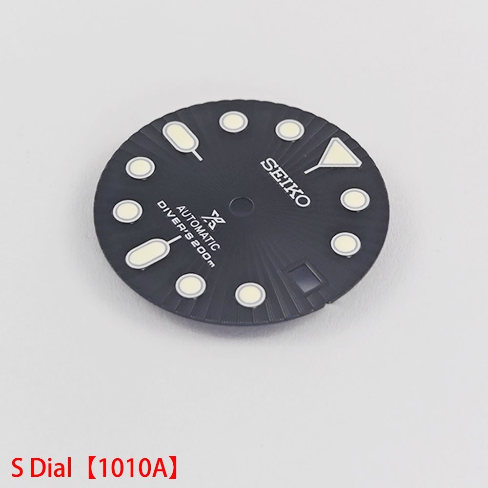 For Seiko 28.5mm Watch Dial Green Luminous Fit NH35 NH36 Movement Watches Faces