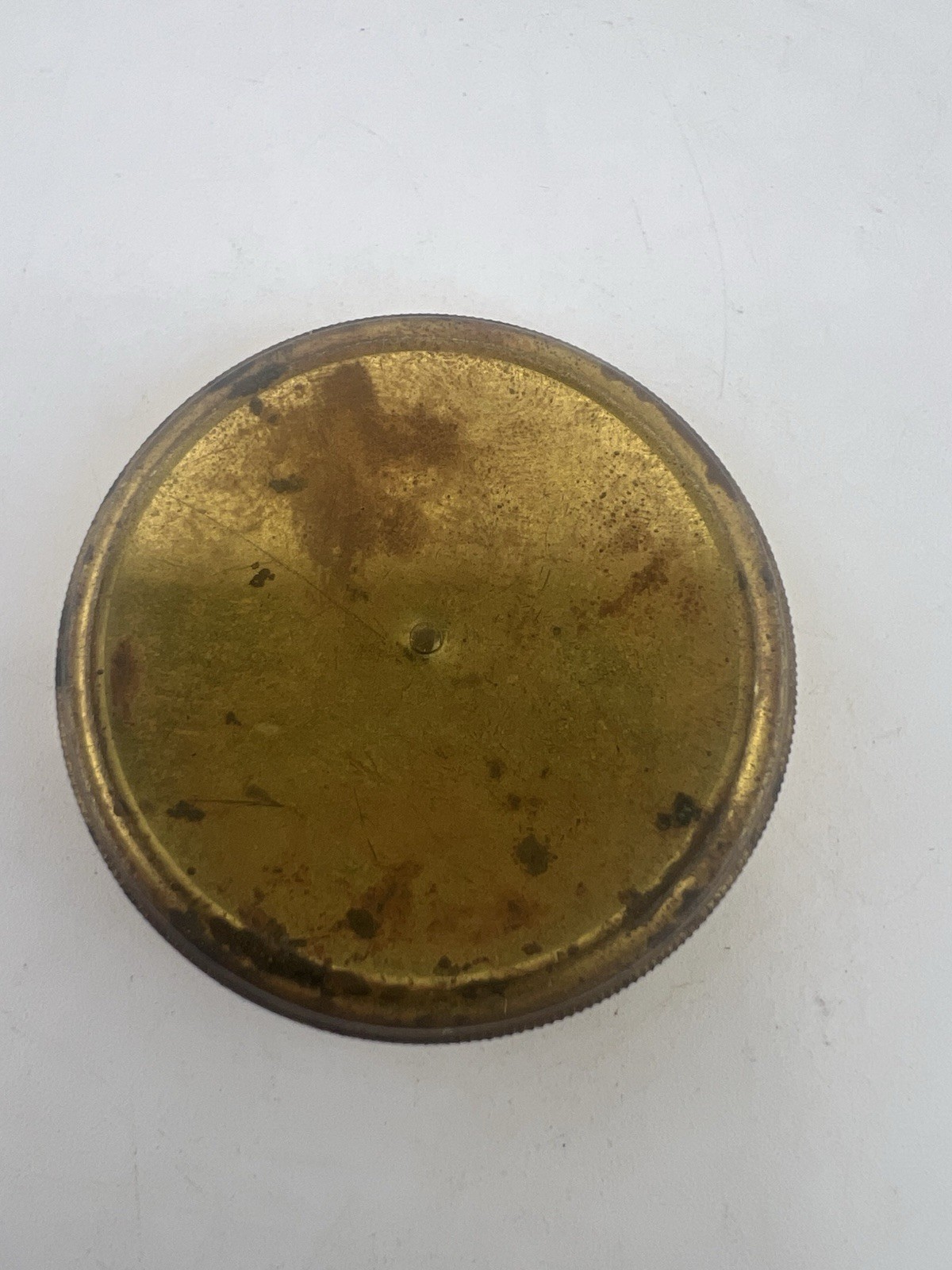 American Waltham Watch Co. Pocket Watch Movement Holder Container Tin Empty