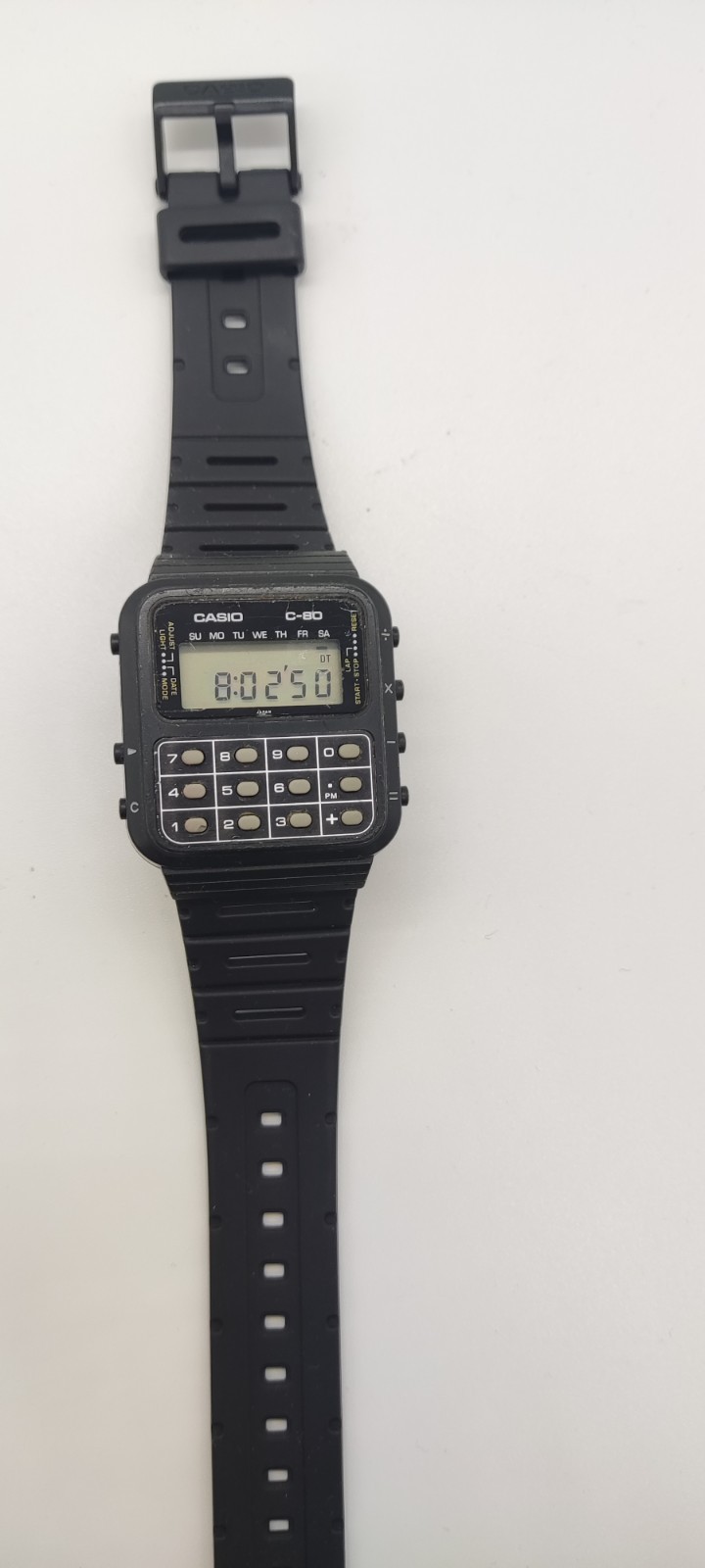 Casio C-80 Vintage Calculator Watch made in Japan – New Battery & Strap