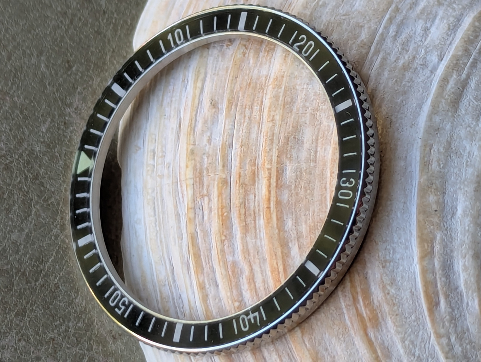 NOS Vintage 1960’s Yema Superman SS Bezel/Black Acrylic Insert/Tension Spring