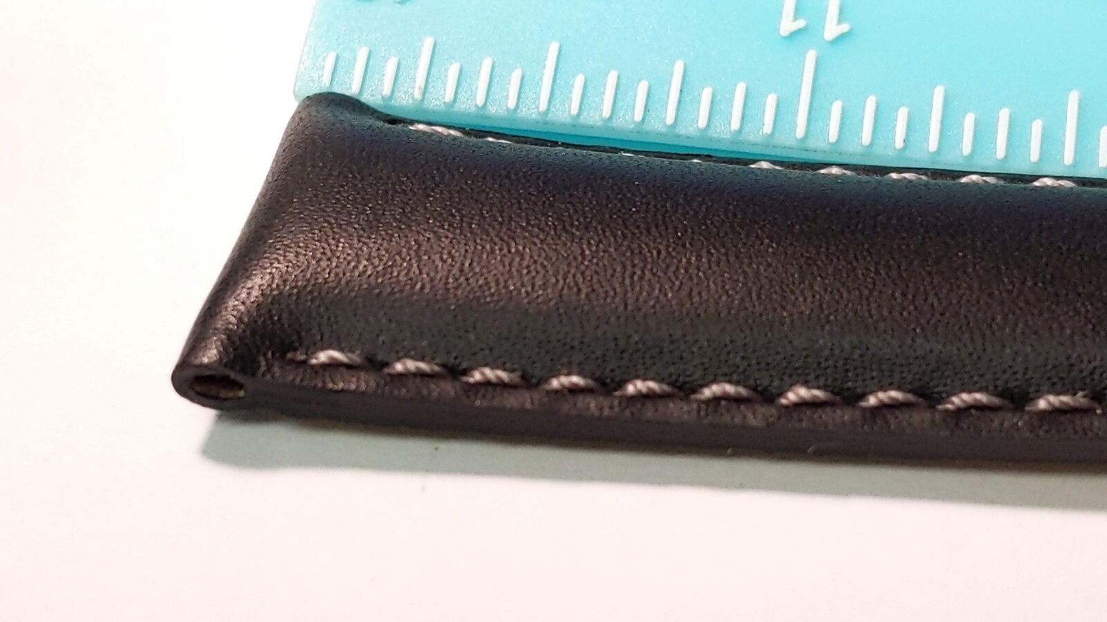 Tissot BAND Leather BLACK padded 22mm/18mm T600028731, 115/75mm lenghts WHITE st