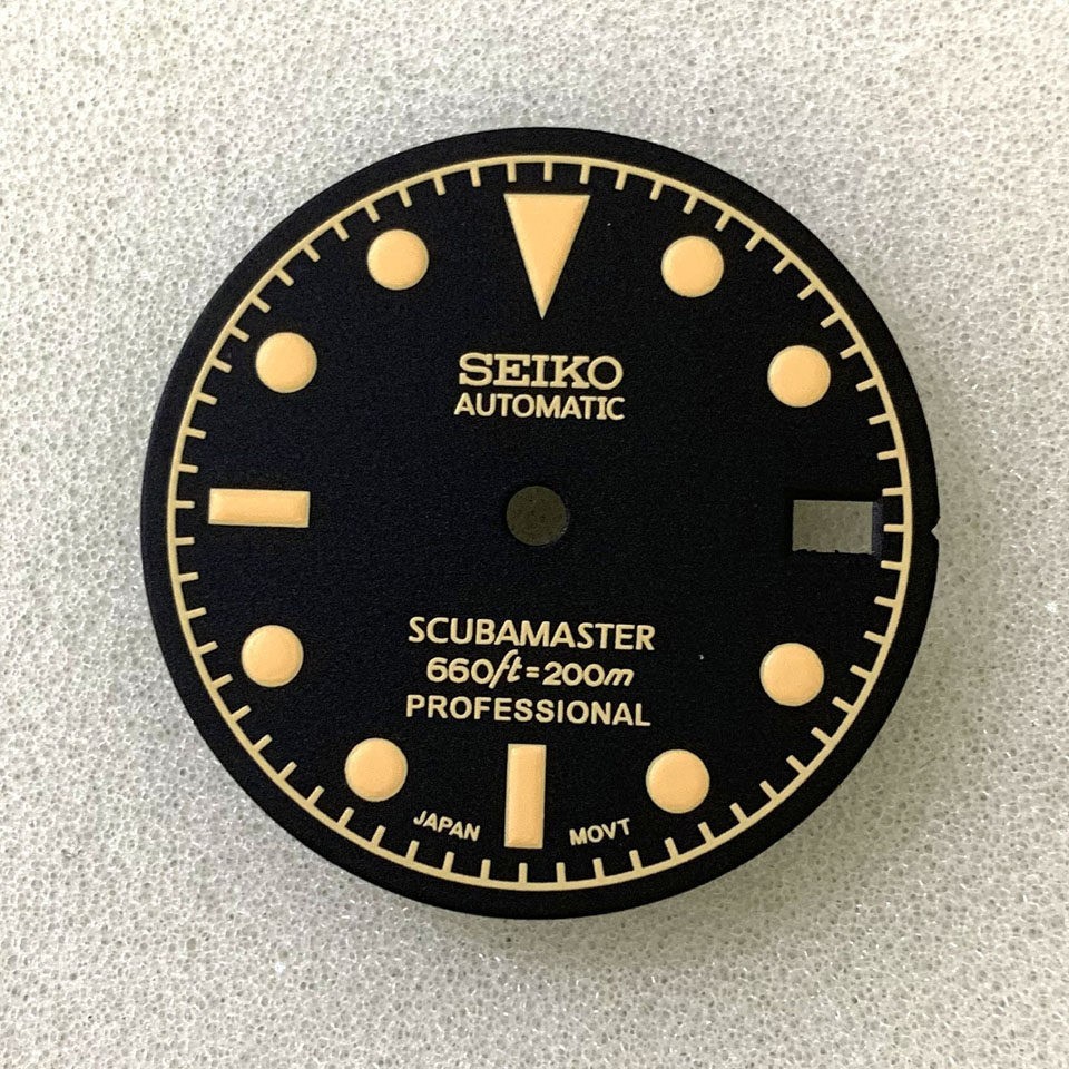 28.5mm Retro Watch Dial Green Luminous for Nh36 Nh35 Movement Watch Accessories
