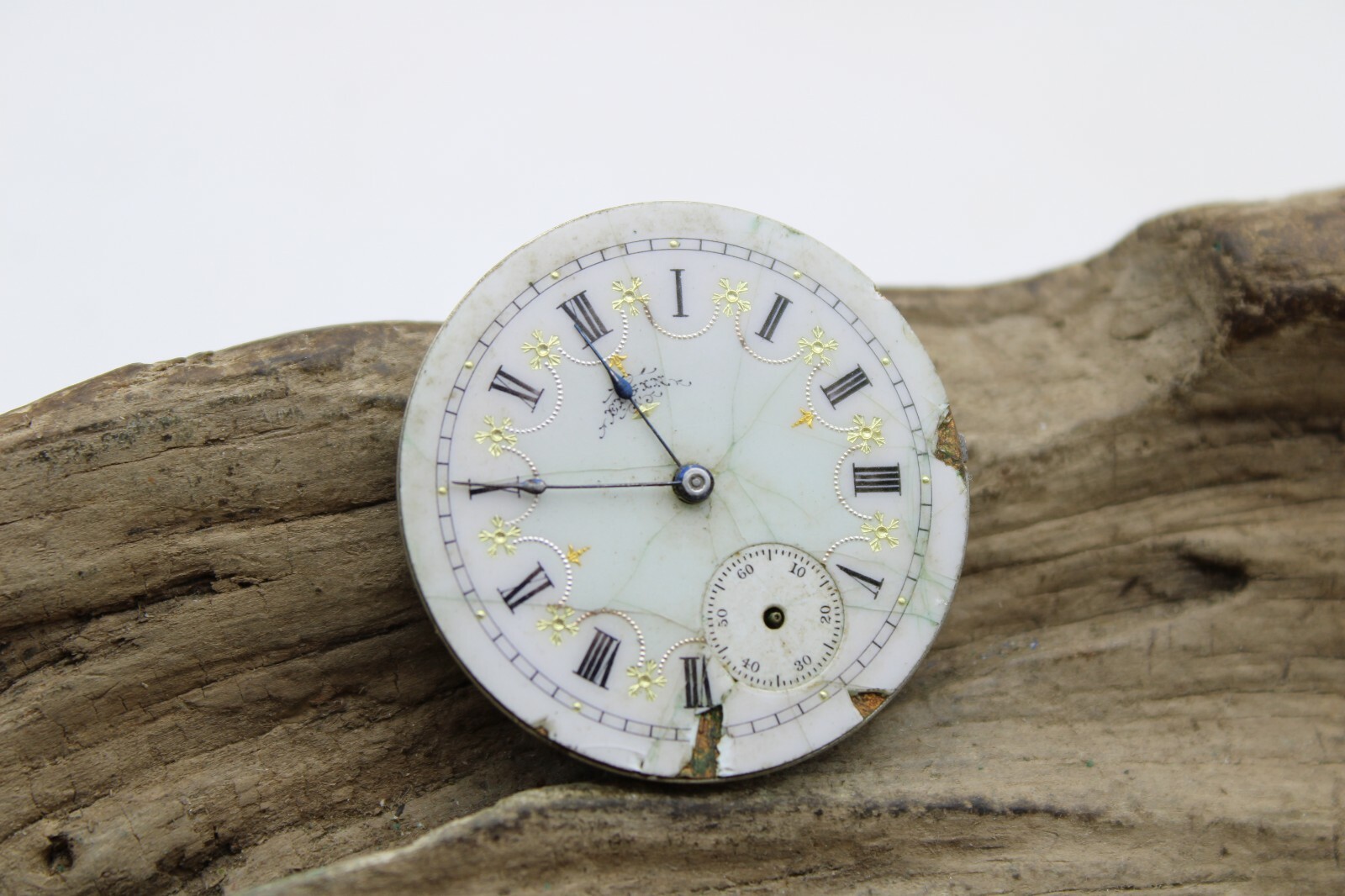 Elgin Grade 117 Pocket Watch Movement 6s 7j Model 2 5963777 (B3F3)