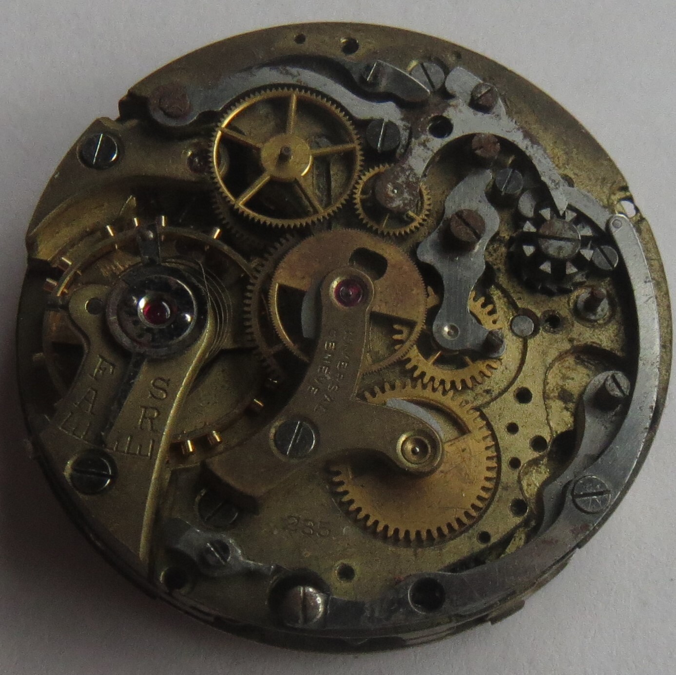 Universal Geneve Chronograph mens wristwatch movement & dial cal. 285