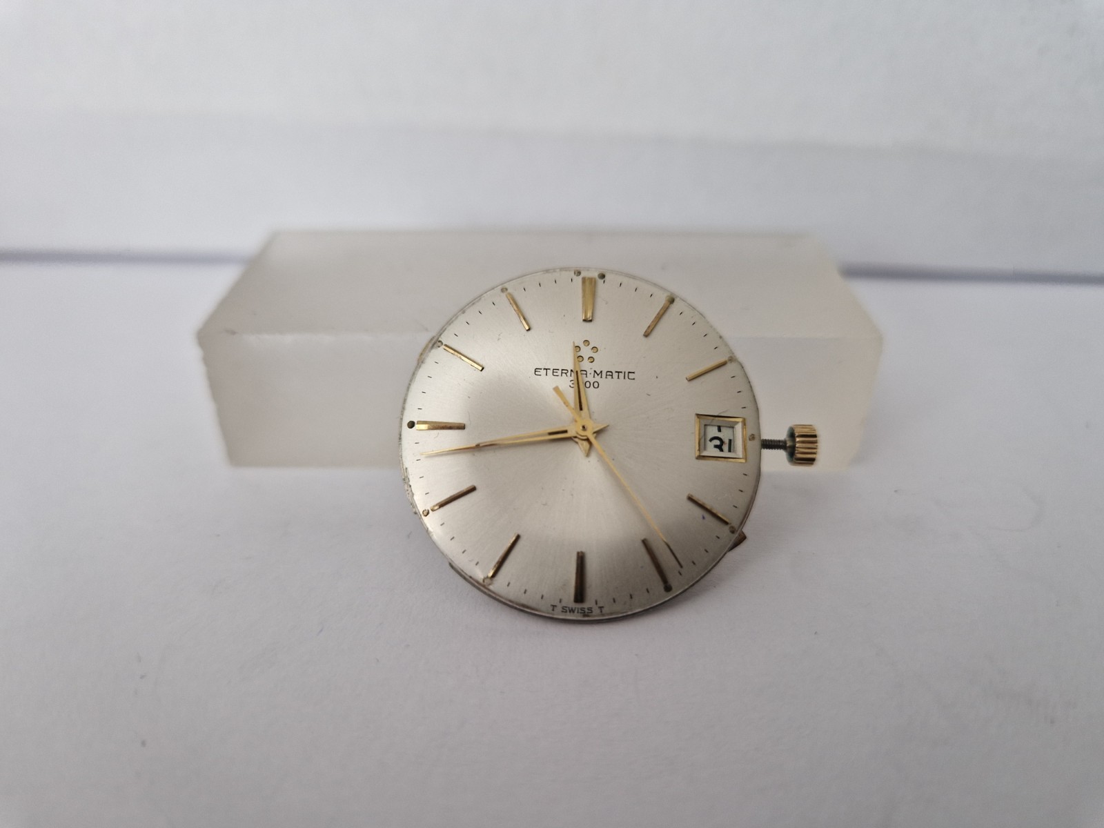 Eterna-Matic 3000 – Automatic Movement -1466 U -Date-Only Movement !! Working .