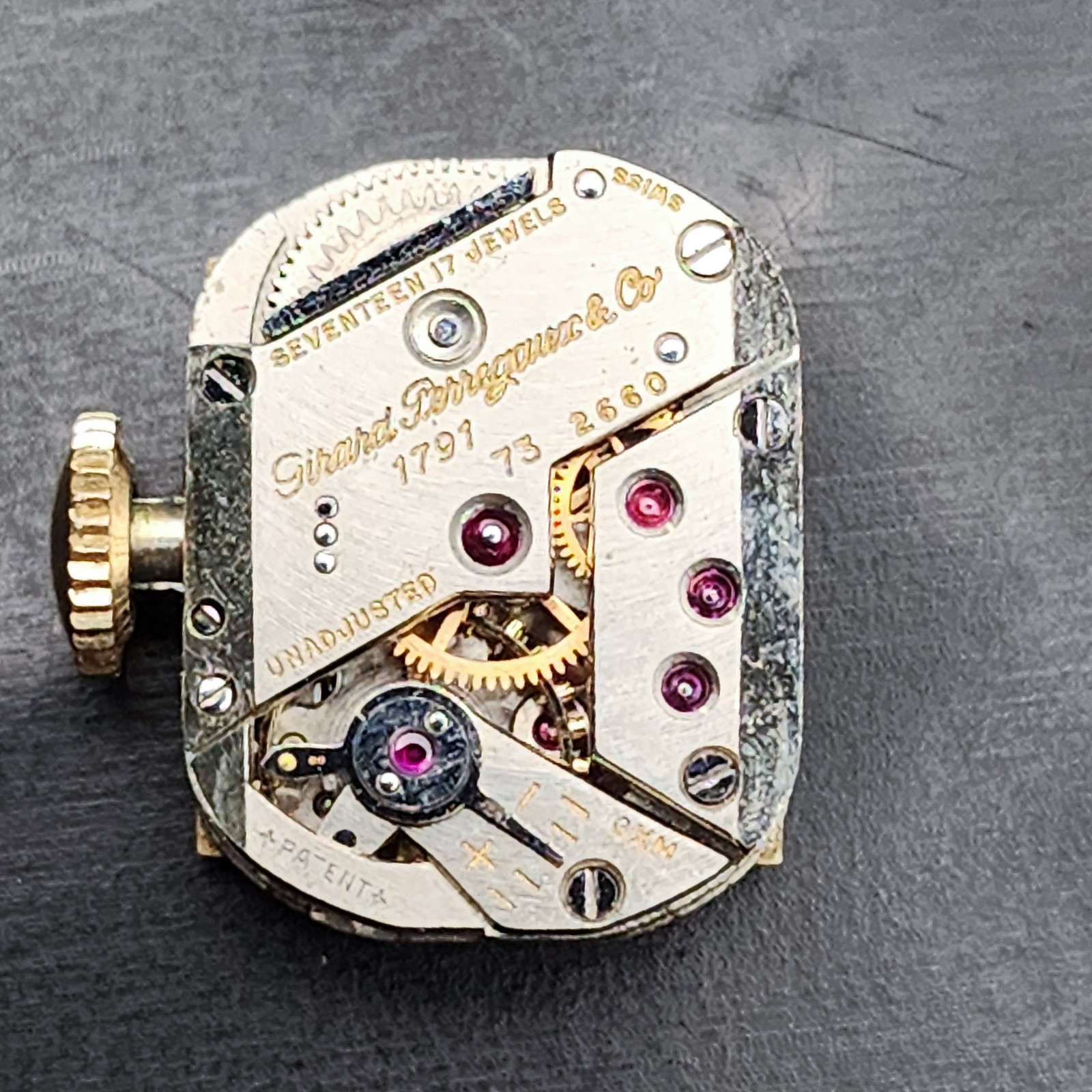Girard Perregaux 1791 2660 Watch Mvmt Cal 73 AE 17j Running Swiss Vintage✅