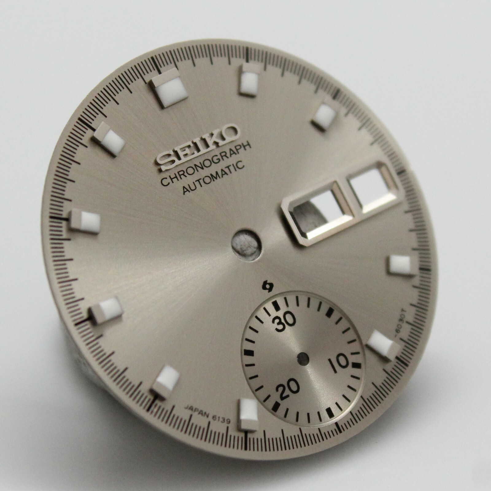 Silver Dial for Vintg SEIKO Chron 6139-6000 6139-6001 6139-6002 6139-6005 Pogue