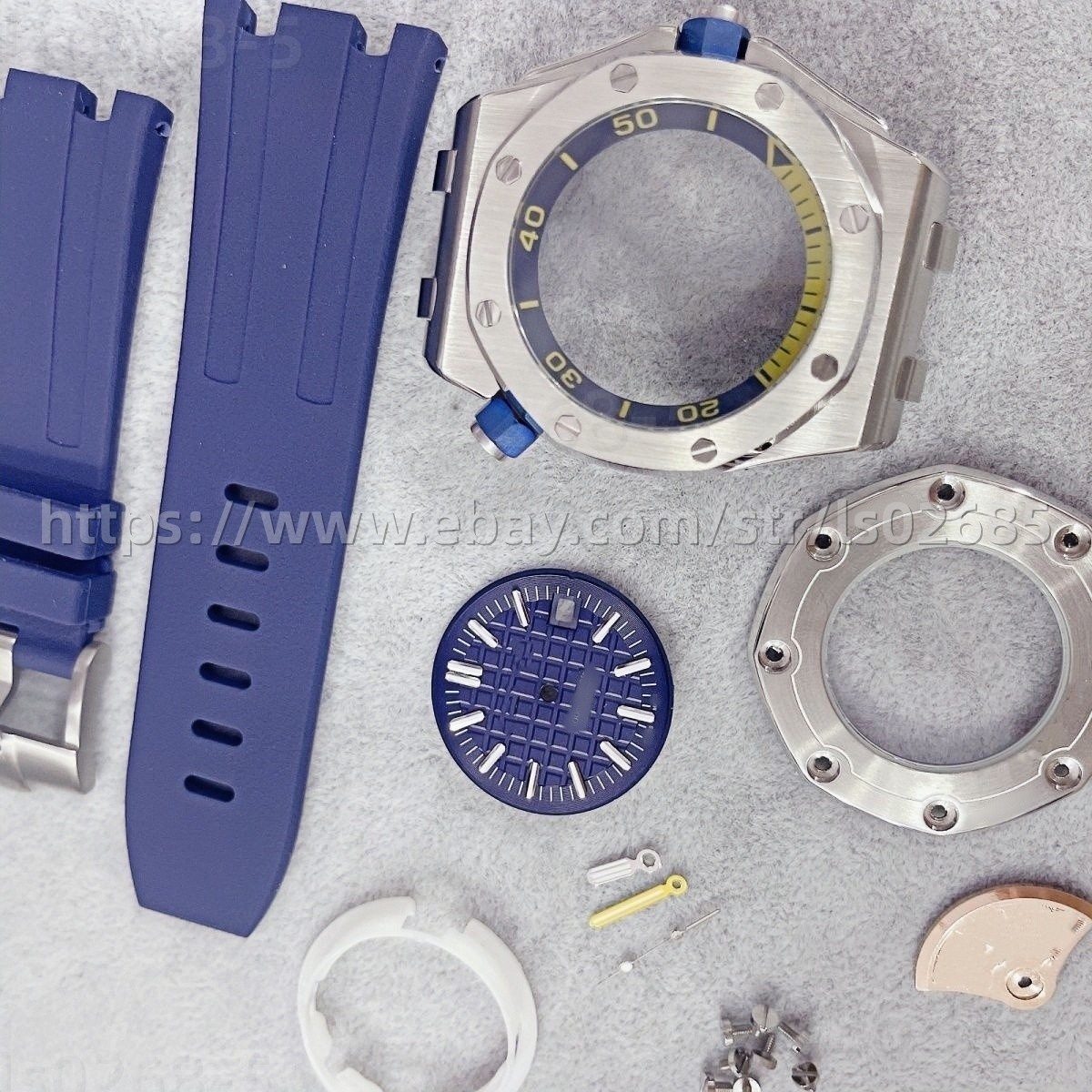 DIY Solid Stainless Steel Watch Case Accessories Kit Fit 8215 8200 2813 Movement