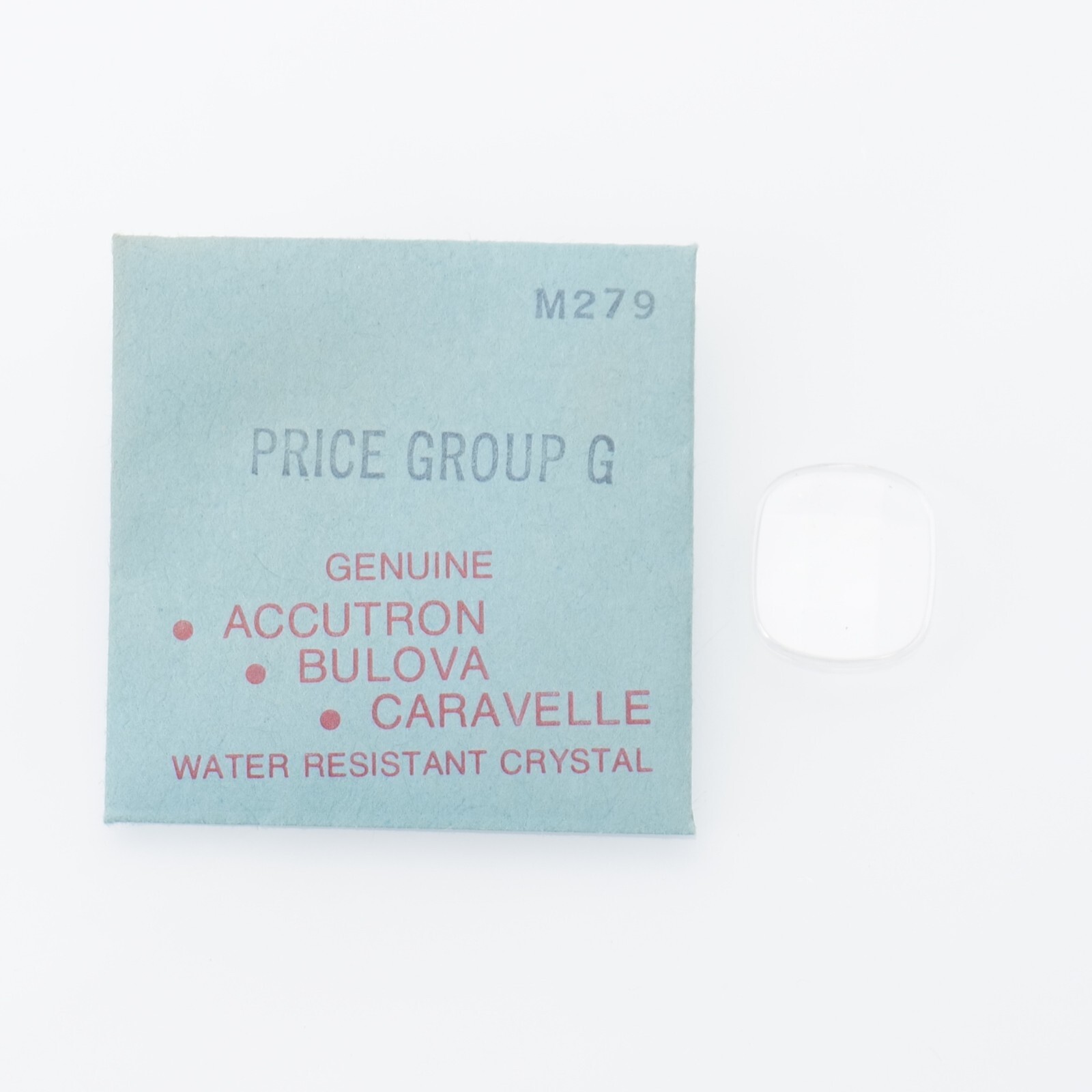 Original Genuine Bulova M279 Acrylic Crystal 15.8 x 14.2mm Watch Part (C1D11)