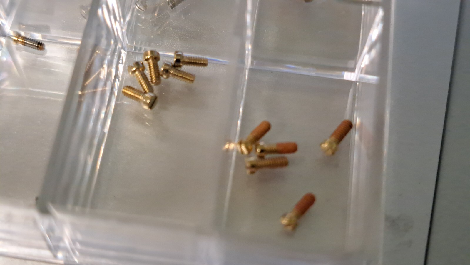 Unbranded miscellaneous watch case back screws. 1 box per order various sizes