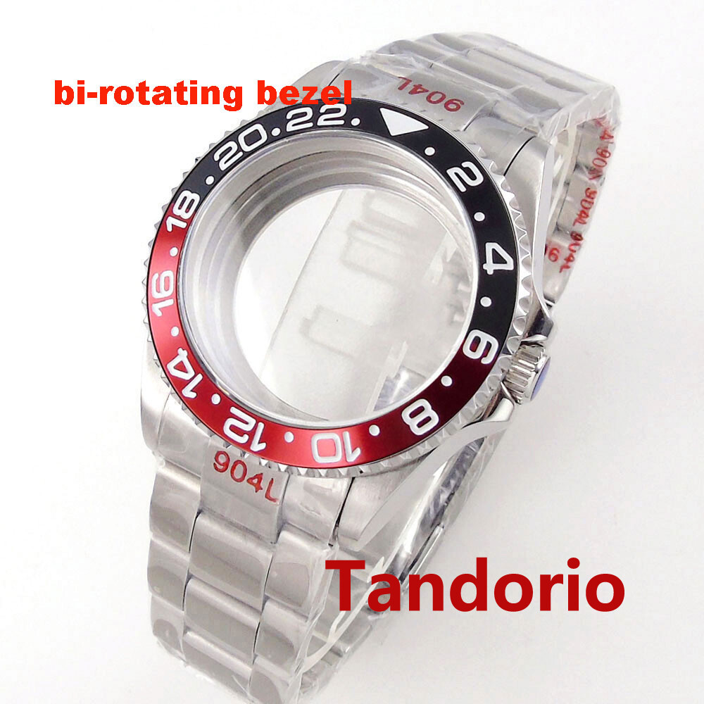 200M Diver Sapphire Glass 40mm Watch Case Bidirectionally Bezel Fit NH35A PT5000