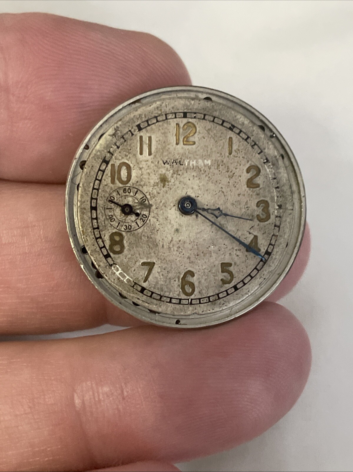 Waltham Watch Movement Grade 110 Size 0s 7j For Parts Or Repair