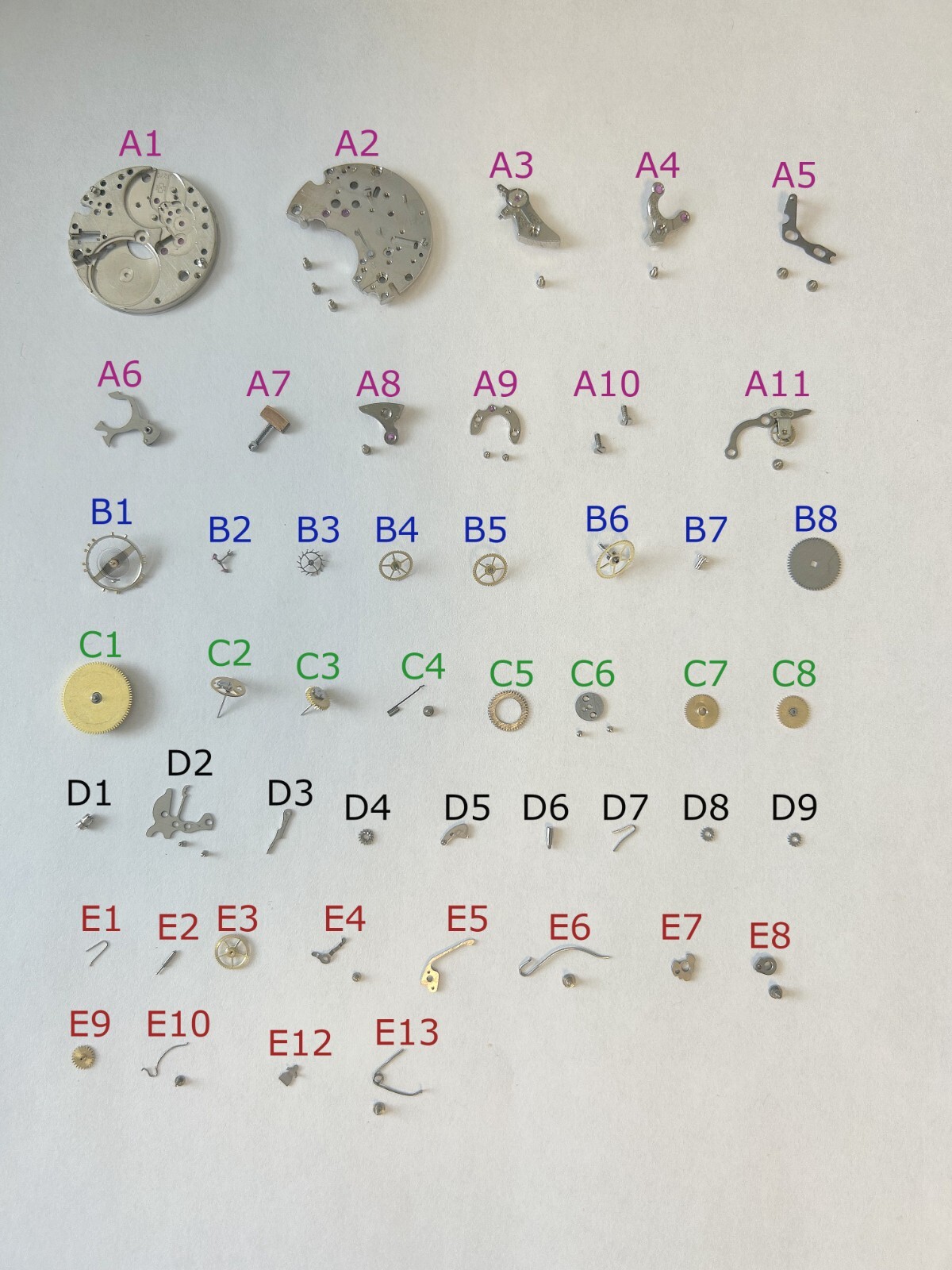 Lemania Cal 1270 Watch Movement Parts 1275 1280 CH27 OMEGA 320 321