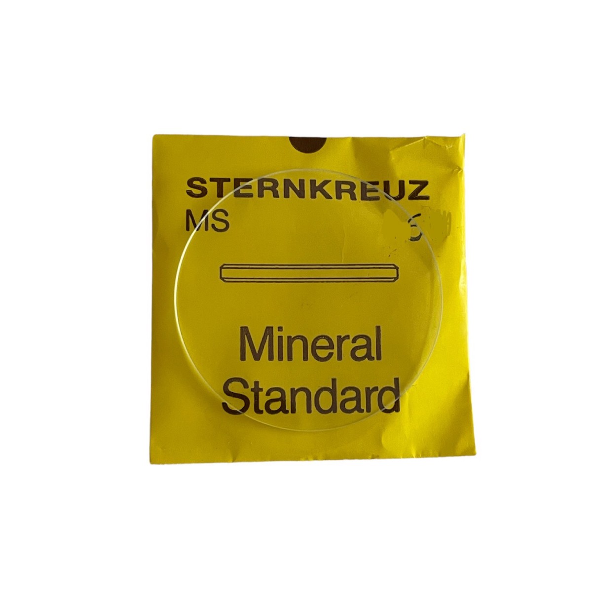 New Sternkreuz MS watch flat mineral glass 31.6 mm x 1.0 mm