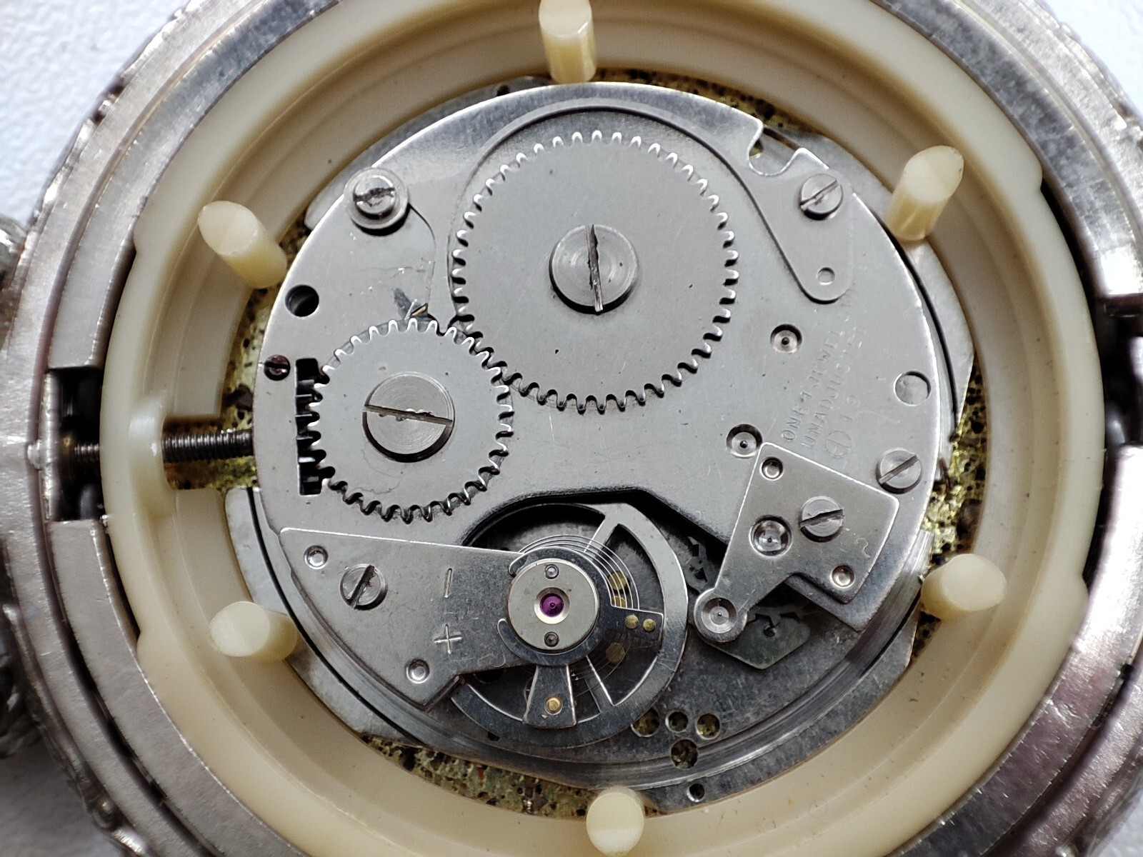 plowing horses working in the field pocket Watch 420 movement 48.7 mm for parts