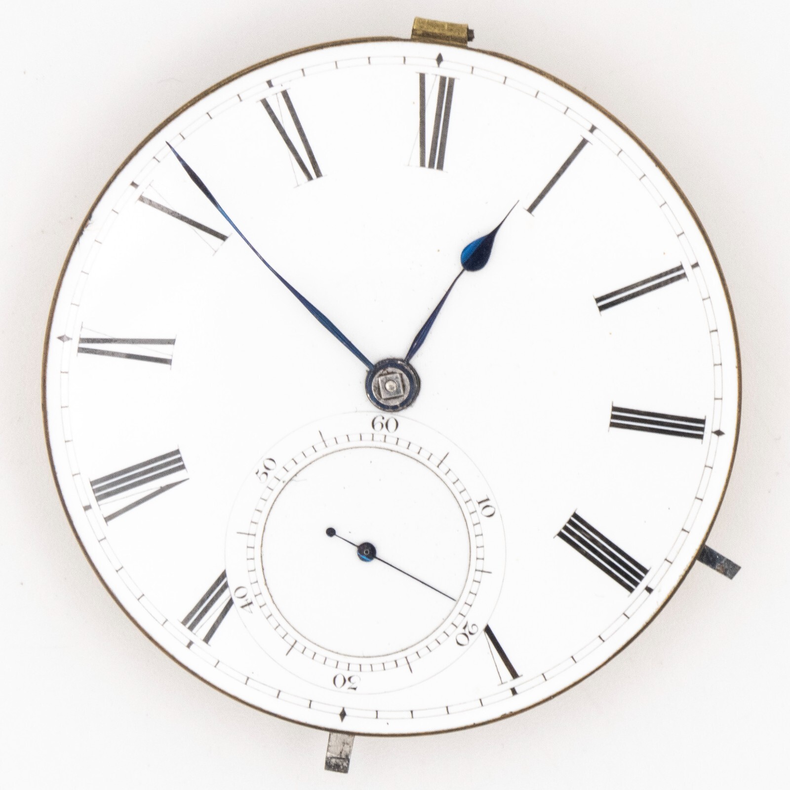 Jas. Hoddelle & Co. English Antique Fusee Pocket Watch Movement, Nice Dial