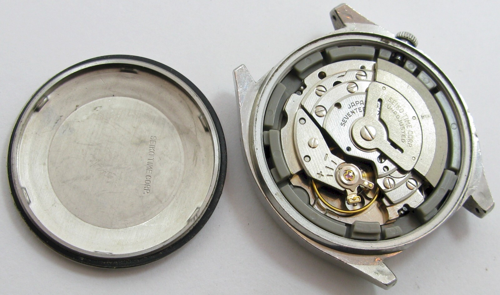 Seiko 6309 A complete automatic s. steel watch 17 jewels & dial 512L for parts