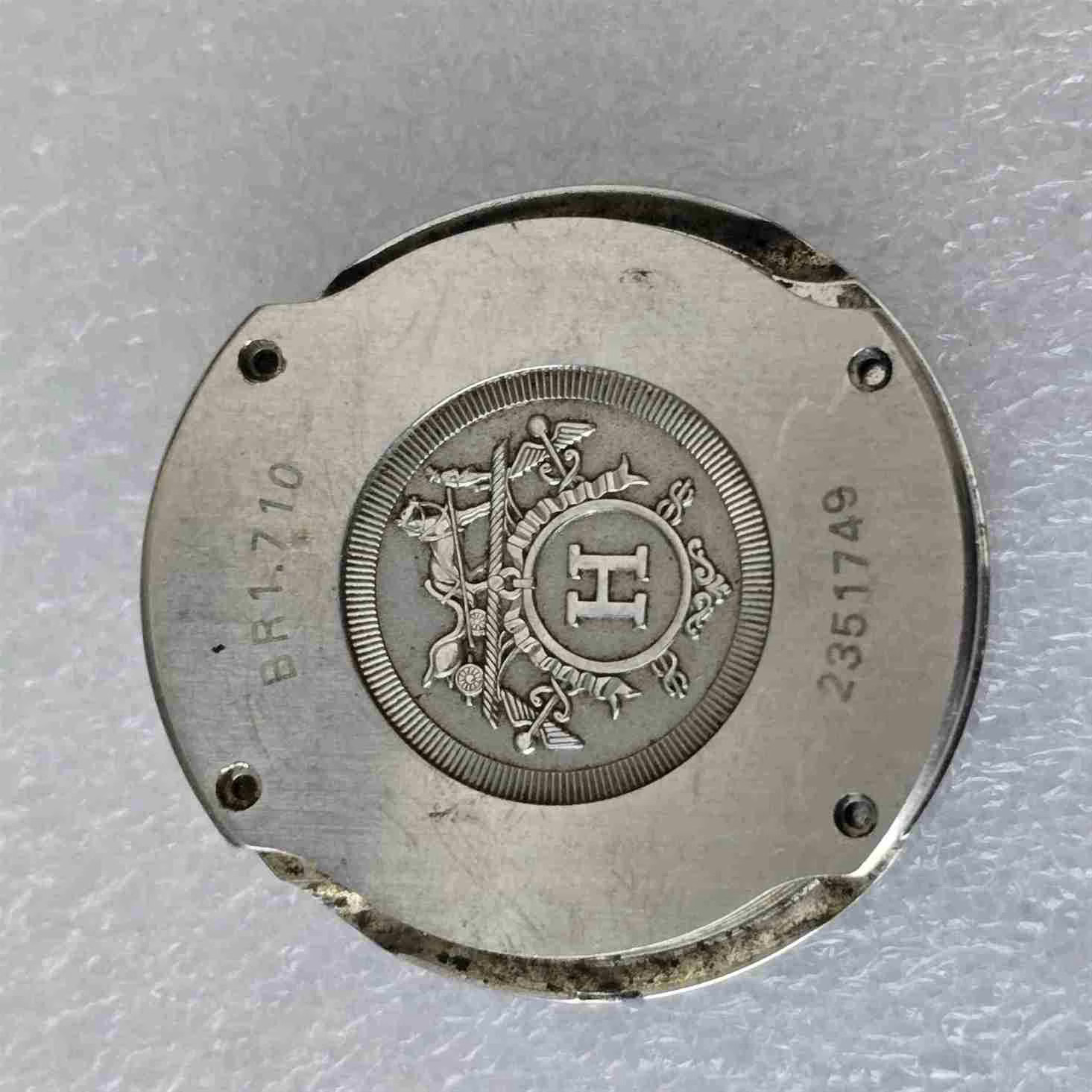 HERMES BARENIA RONDO Steel Wristwatch. Ref: BR1.710. For Parts