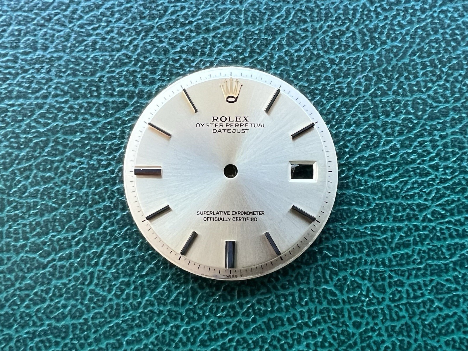 Authentic ROLEX Datejust 36mm 1601 1603 Champagne Gold Pie Pan Dial – OC#1271