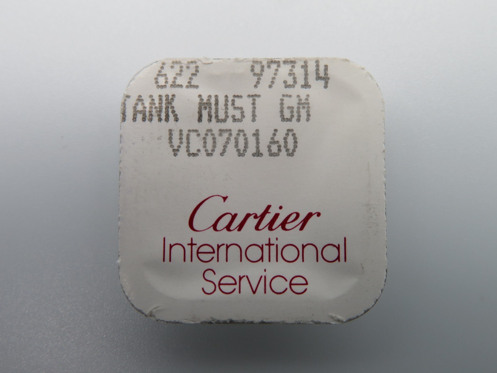 Cartier Tank Must GM 18k Cabochon Crown 622 97314 VC070160 NOS Genuine Part