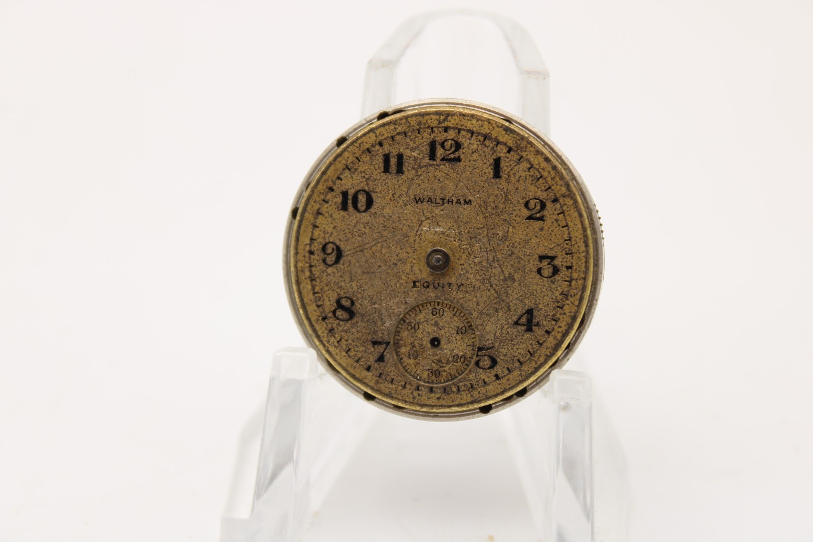 1917 WALTHAM POCKET WATCH MOVEMENT 21701361 GRADE: EQUITY 3/0s 7j (JE)