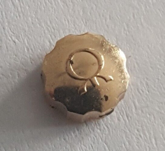 Milus Water Resistant Gold Plated Crown