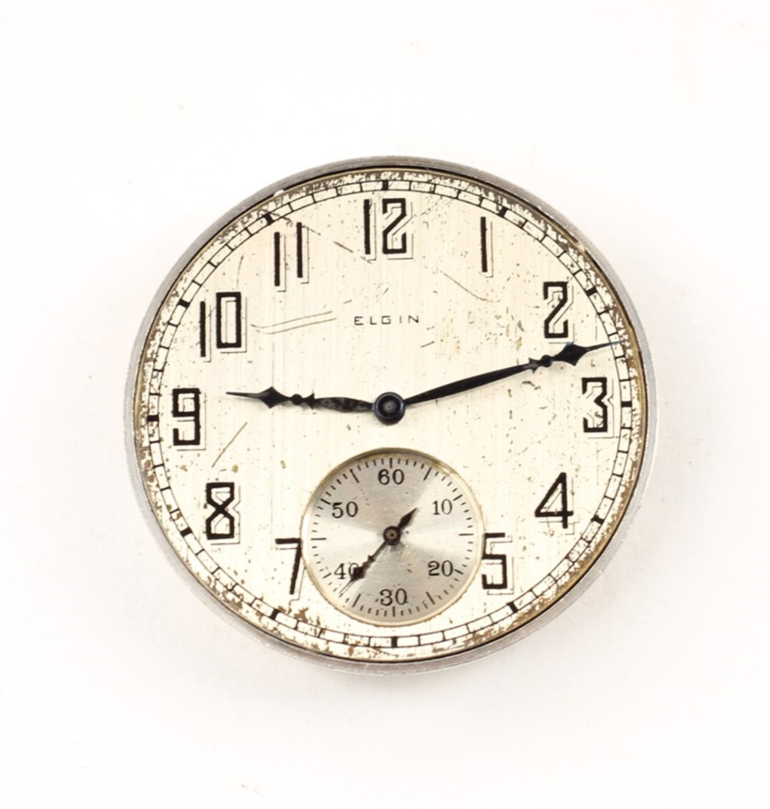 Elgin Pocket Watch Movement 12 Size 17 Jewel-IV-10