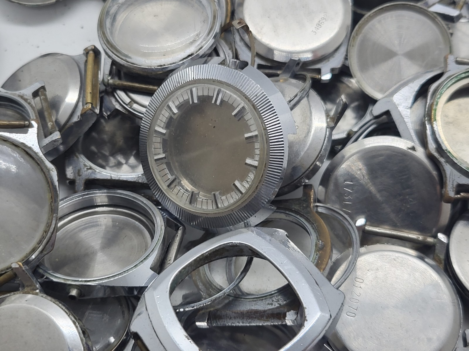 Vintage cases for Soviet Raketa Pobeda Zim watches, various, for spare parts and