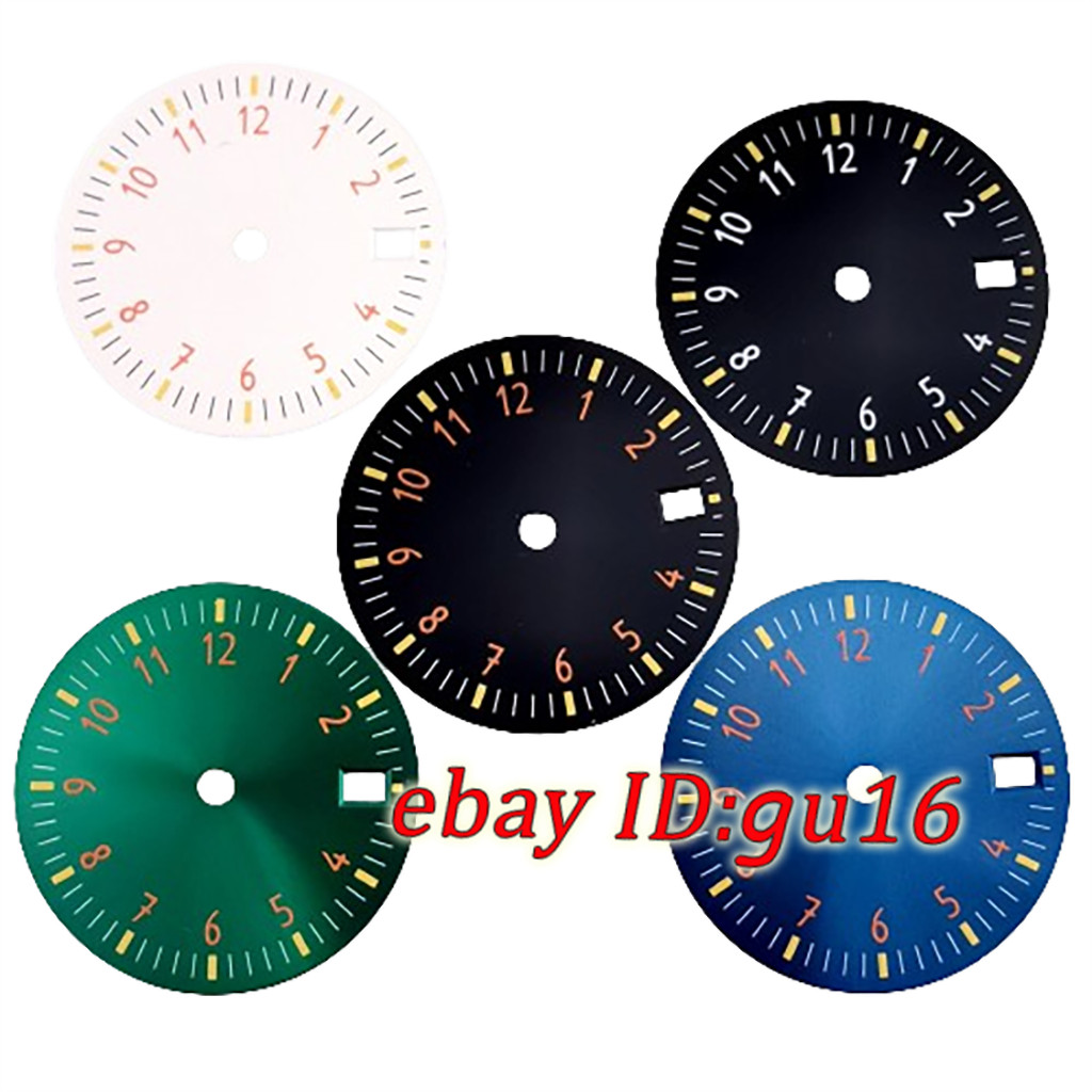 29mm Watch Dial NH35 NH36 green luminous Automatic movement Sterile Watch Parts