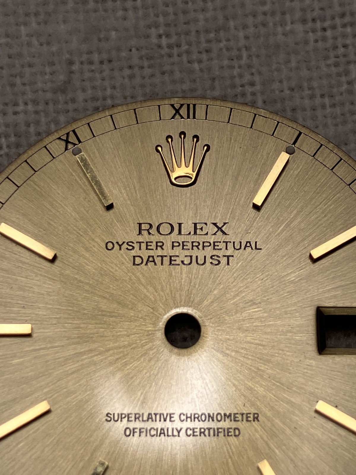 Genuine Champagne Gold Dial for Rolex DateJust 31 mm