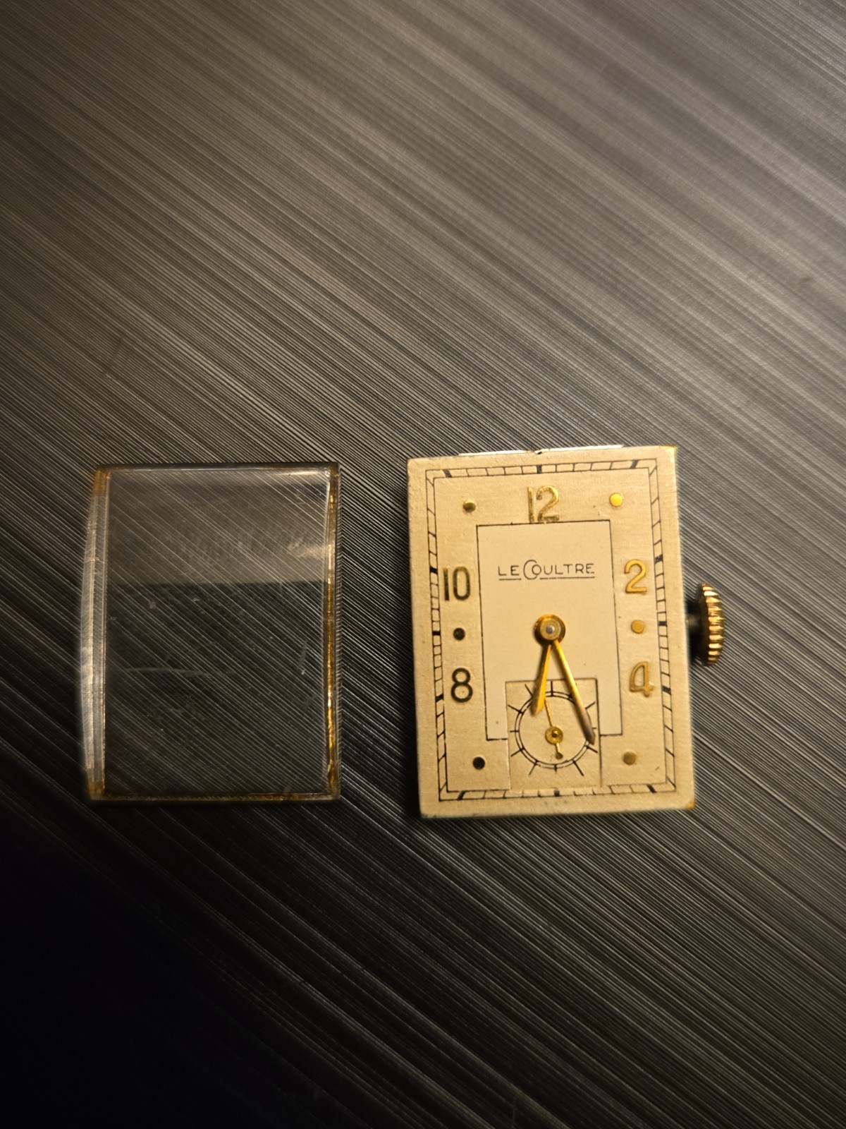 Vintage LeCoultre 11LO 17J Watch Movement Dial Crystal Parts Repair Swiss