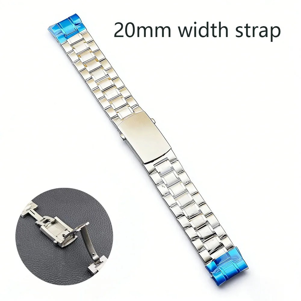 39.7mm Watch Case Men Metal VK63 VK64 Movement 20mm Strap Accessories
