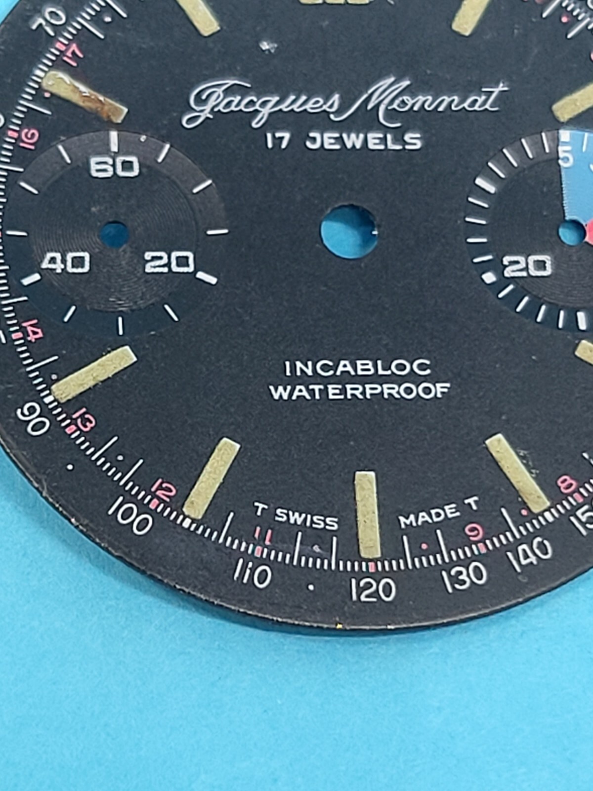 Jacques Monnat Dial Chronograph for Valjoux 7730 33.59mm tachymeter