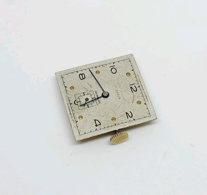 Vintage H. Fried Co Swiss 103 17J Mechanical Wrist Watch Movement Runs