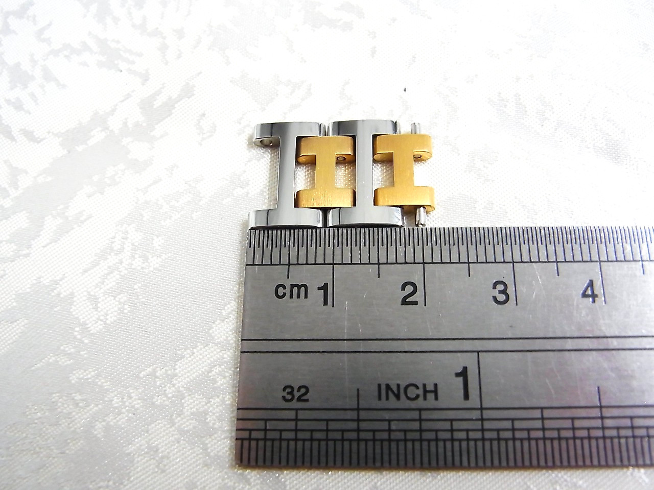 HERMES Clipper Watch 14mm Side Brushed Old Type Genuine Link Band 2pcs Set EX (c