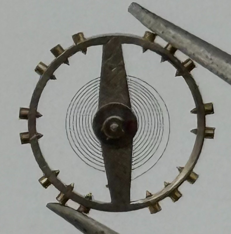 Pierce 861 Balance Wheel Complete And Spring 8¾’’’ 284 Watch Movement Parts NOS