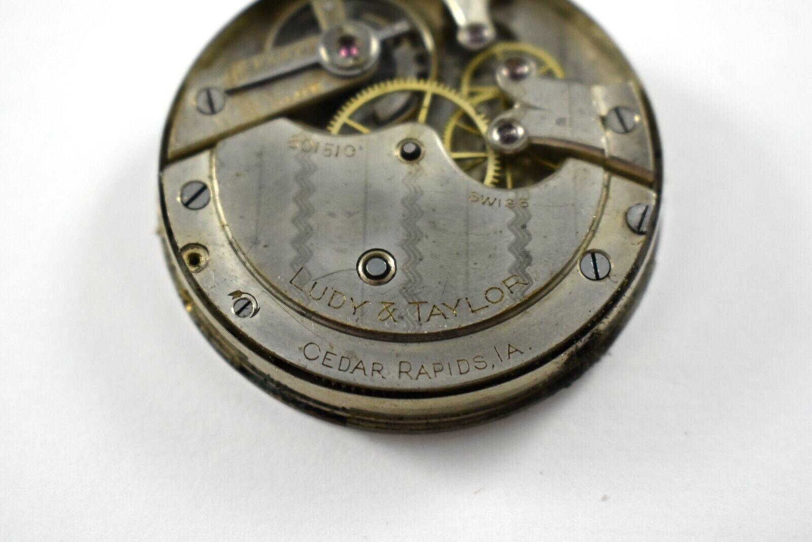 Vintage Longines? Private Label 40.70mm Hunting Pocket Watch Movement lot.eb