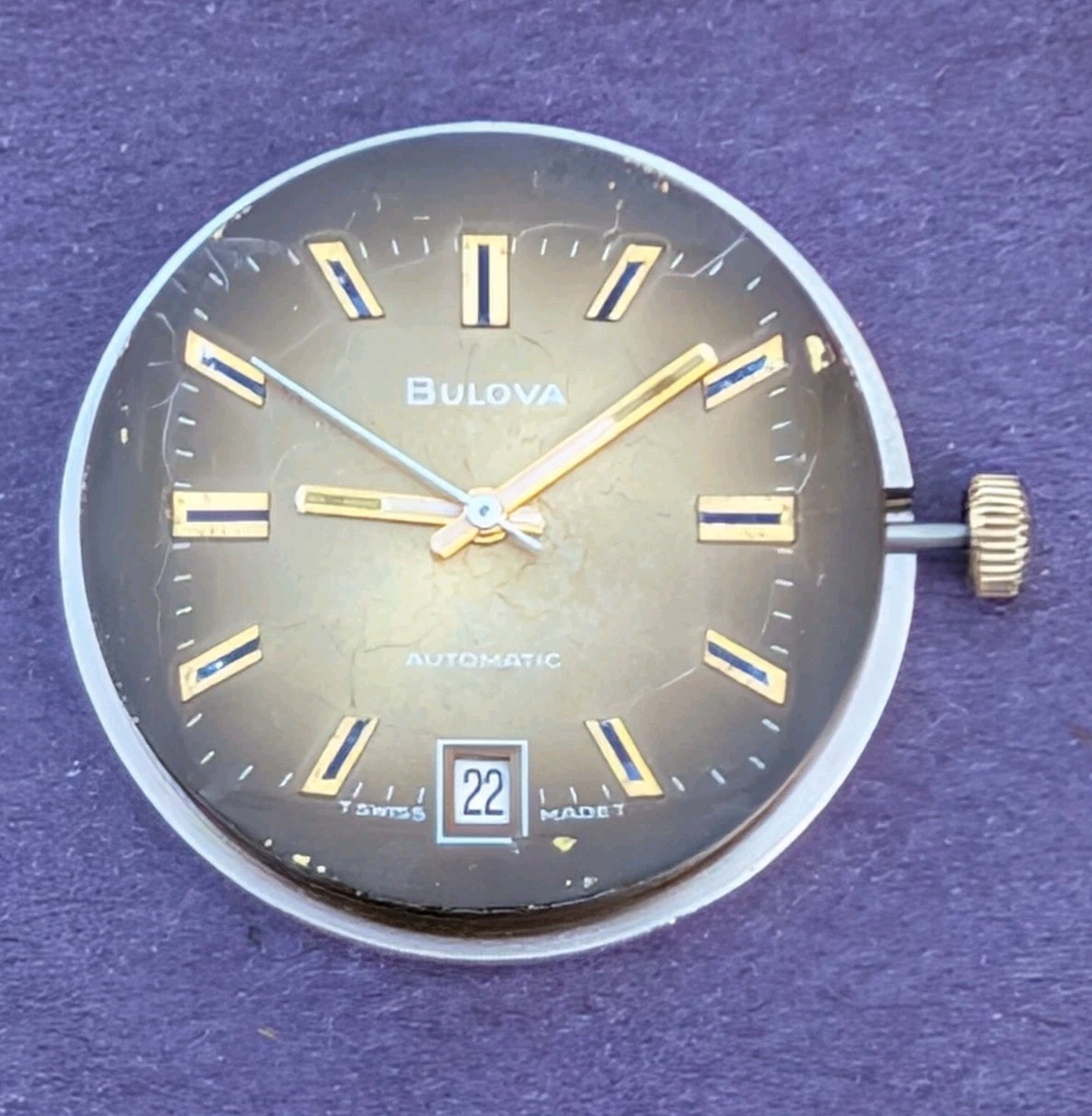 Bulova 17 jewel Automatic mov’t (cal 11AOACD) Running with Nice Original Dial!
