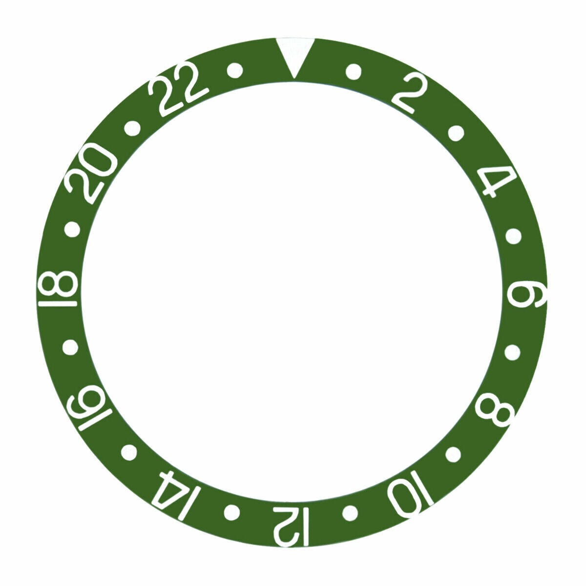 37.70mm x 30.70mm Green Replacement Bezel Insert For Rolex GMT 16700