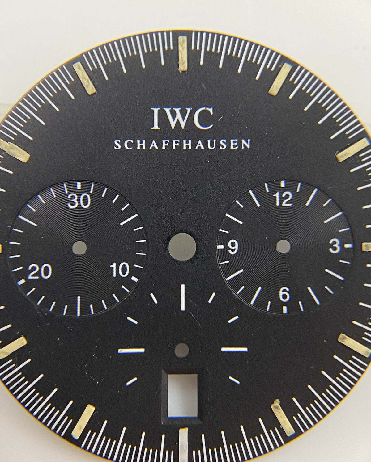 Original IWC GST SCHAFFHAUSEN Chronograph IW372701 Black 27mm Dial
