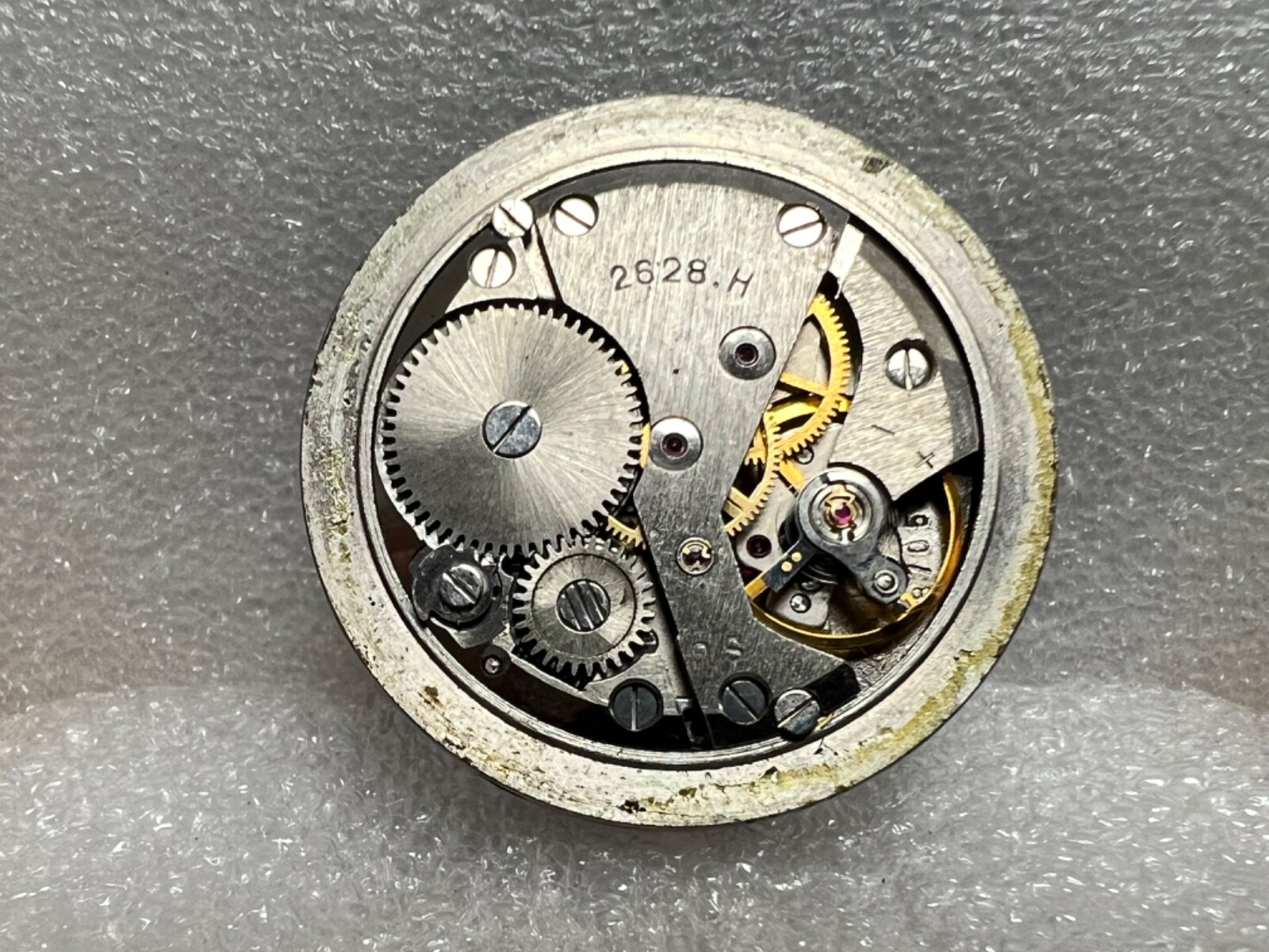 Watch movement USSR Raketa Cal.2628.H. plus Dial. For parts .
