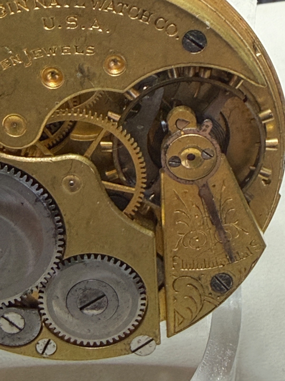 For Project or parts Vintage Elgin Pocket Watch, Circa 1917, 16S, 7J, Grade 293