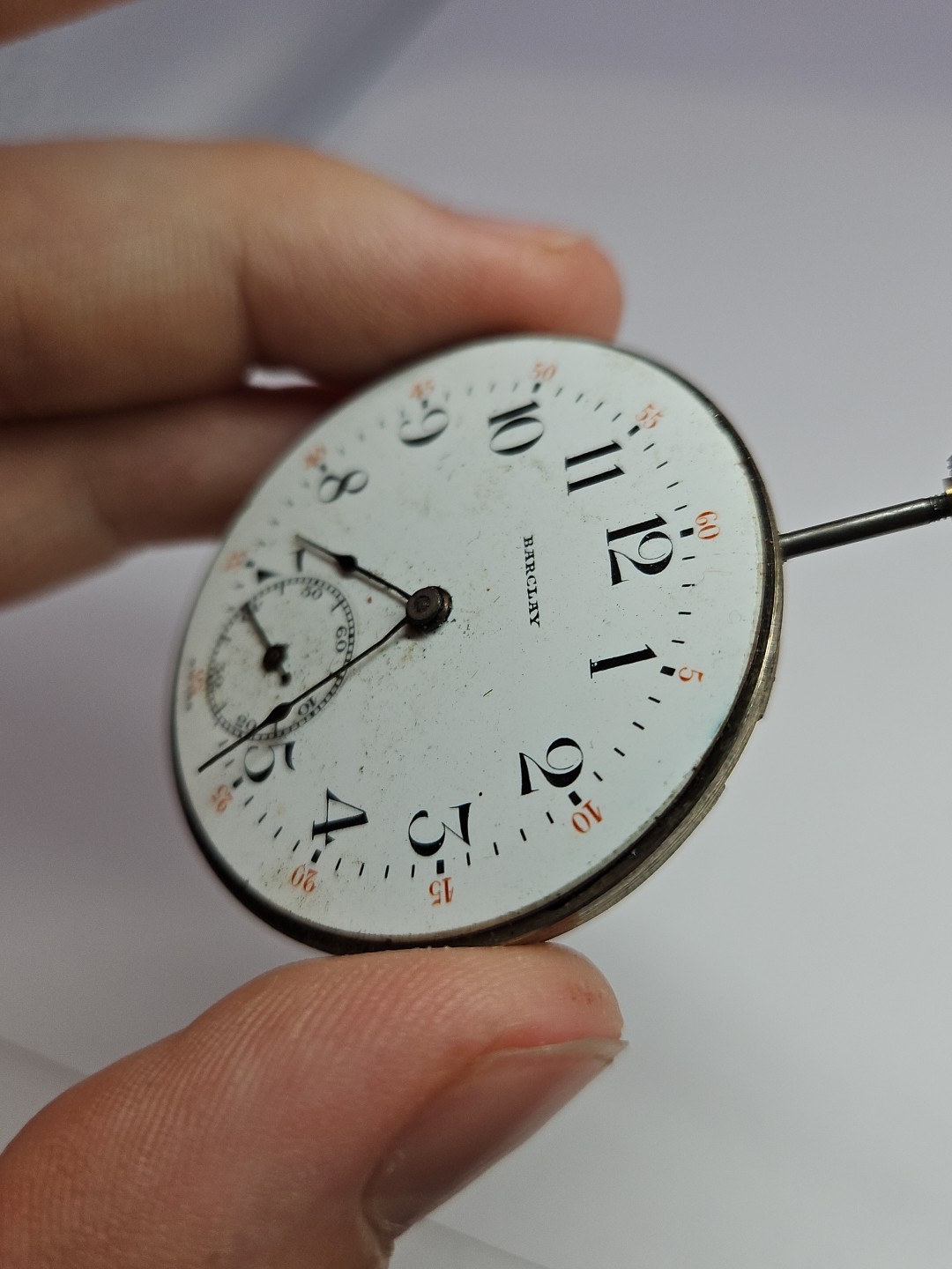 Barclay Juillard Pocket Watch Movement 7j- Parts/Repair