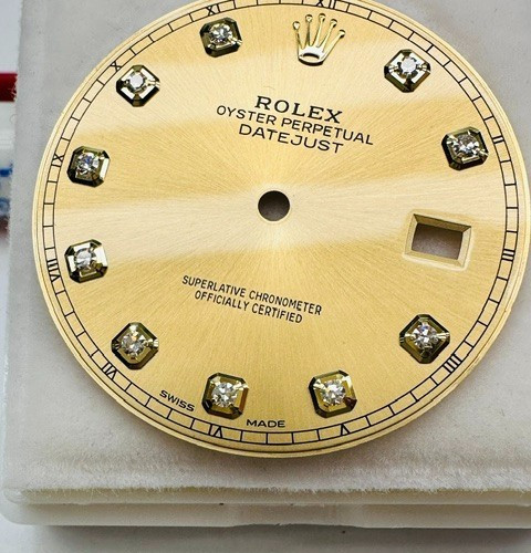 Authentic Rolex Factory Champagne Diamond Dial for Datejust 41 126333 126303