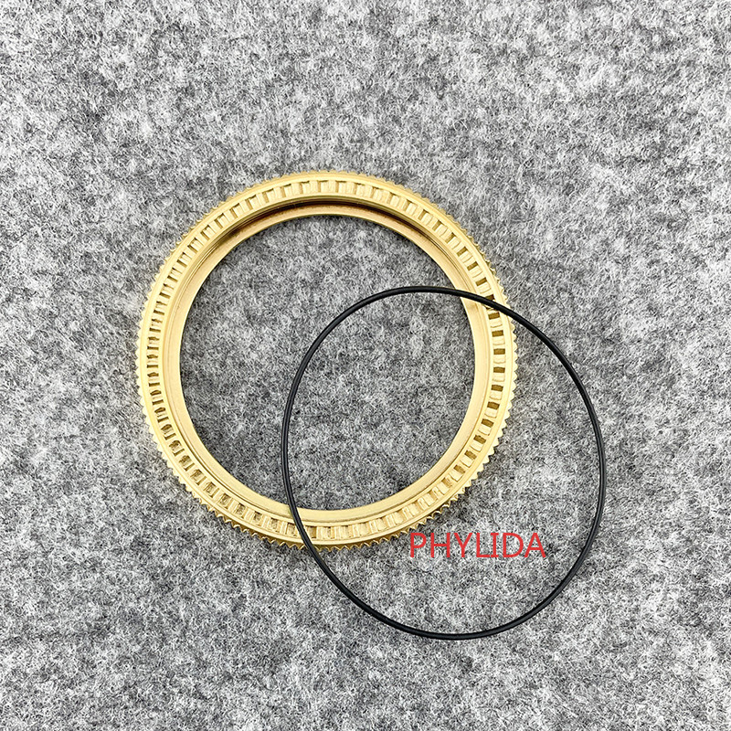 NEW SKX007/SXK009/SRPD Coin Edge Gold Polished Finish Bezel 316L Stainless Steel