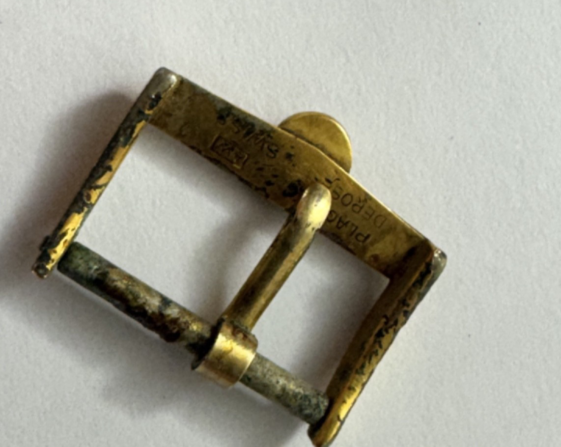 Vintage Omega Gold Plated Buckle Vintage Very Rare Original 16mm