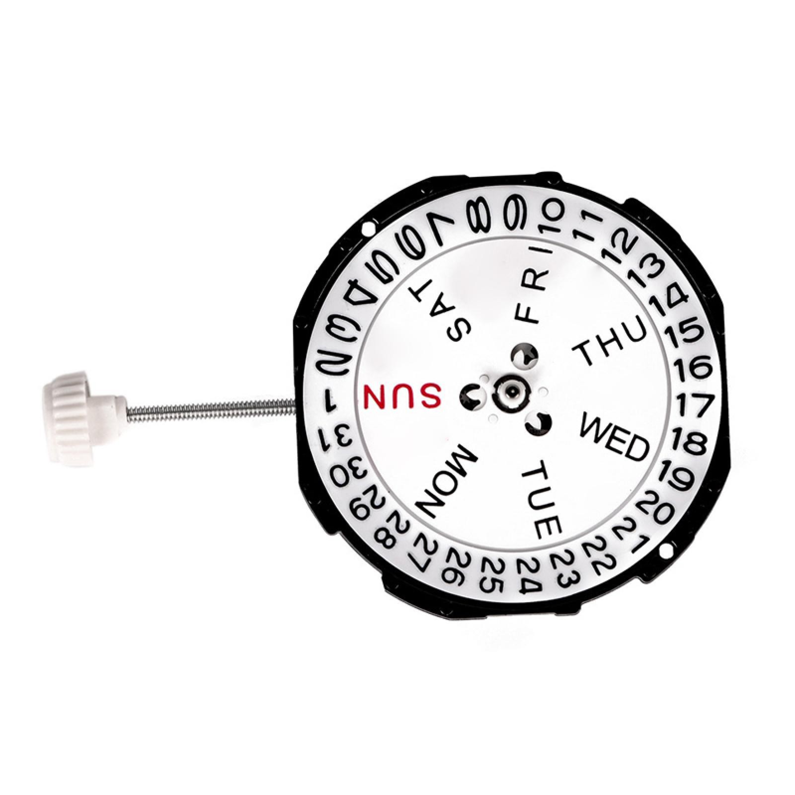 26mm Dual Calendar Day & Date @ 3 Replacement Quartz Watch Movement for SL28