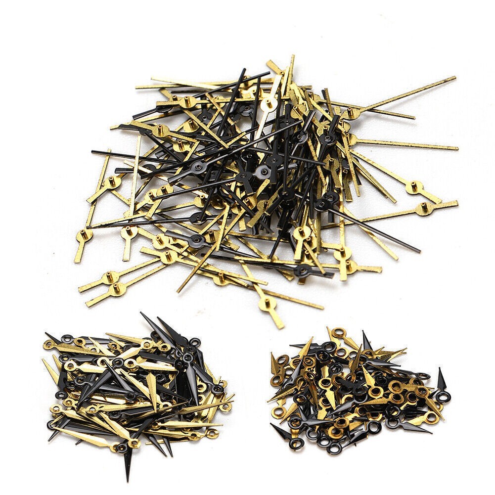 2035 Black Gold Watch Hour Minute Second Hands Watch Needles for 2035 Movement