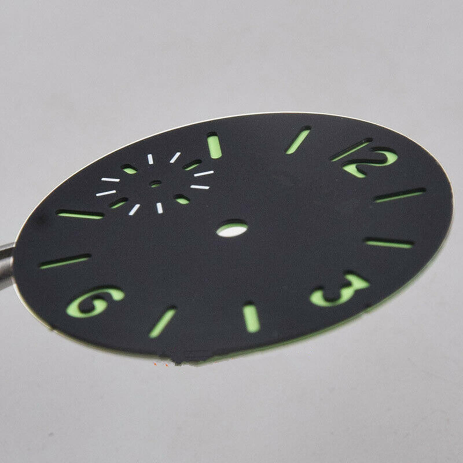 34.5mm Green Luminous Watch Dial With Watch Hands For ETA 6497 ST3600 Movement A