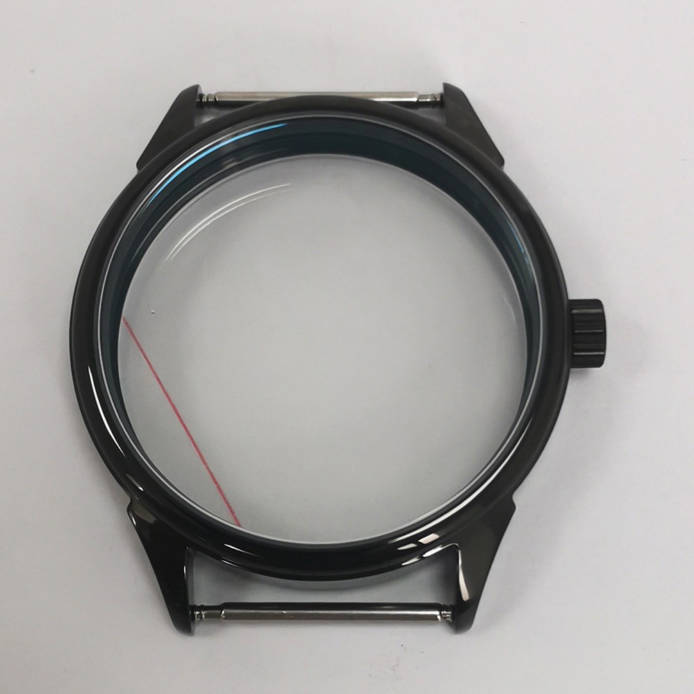 42mm Stainless steel Watch Case Mineral mirror surface For ETA6497/6498 ST3600
